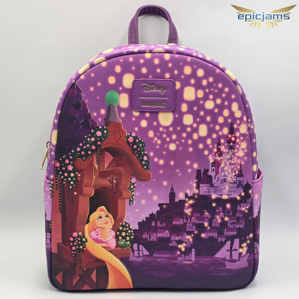 Loungefly Disney Tangled Rapunzel Lantern Night Mini Backpack New